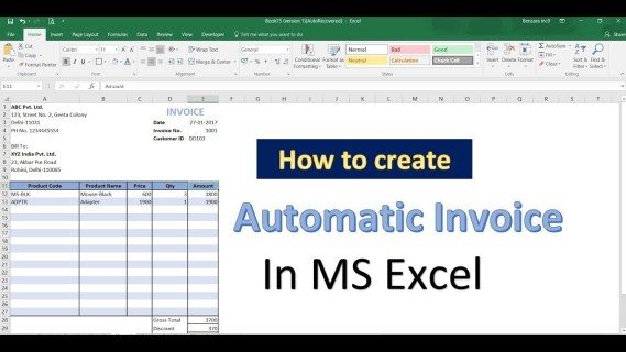 Just how to instantly create billing numbers in Excel