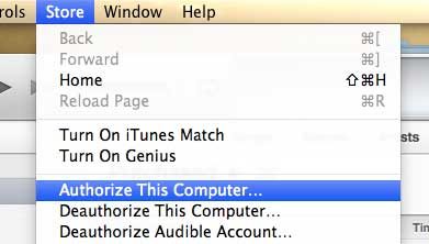 How to authorize a computer in iTunes on Mac
