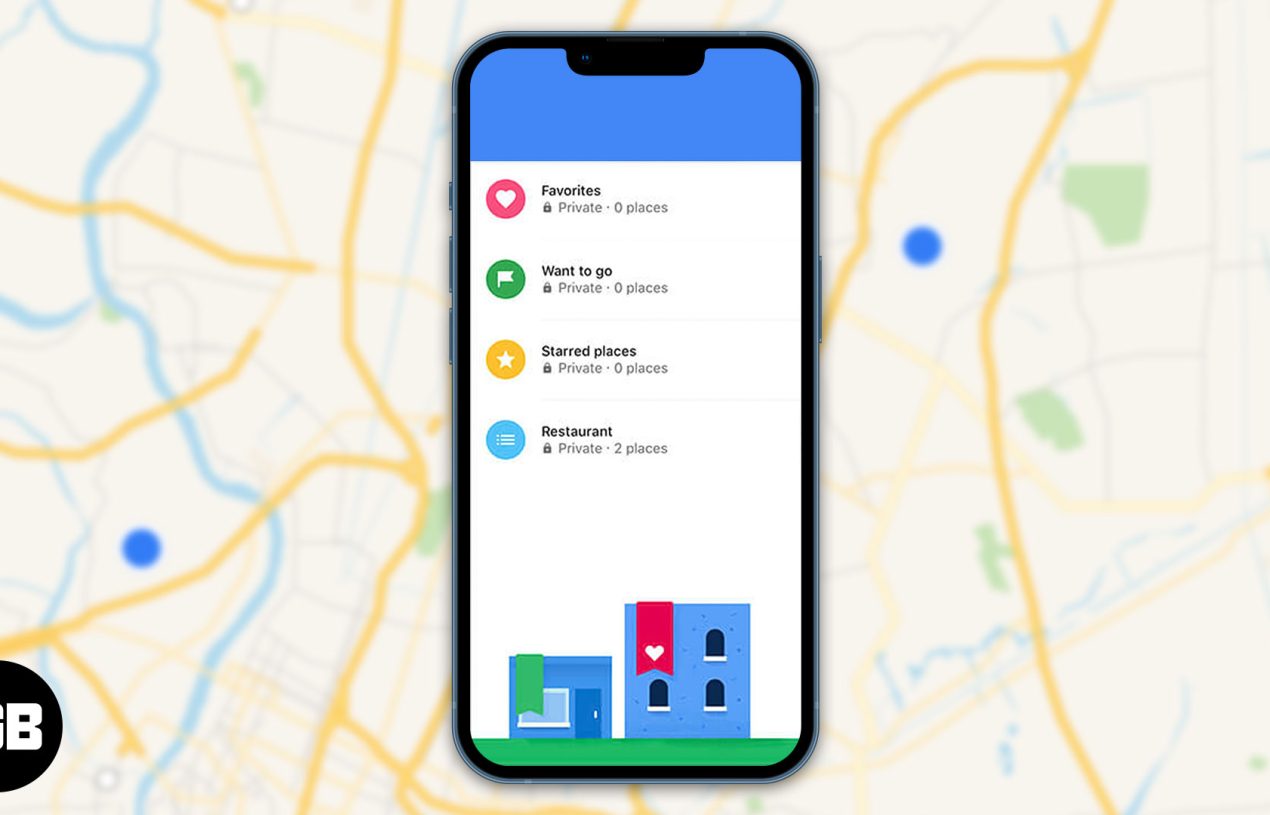 How to create a list of places in Google Maps on iPhone